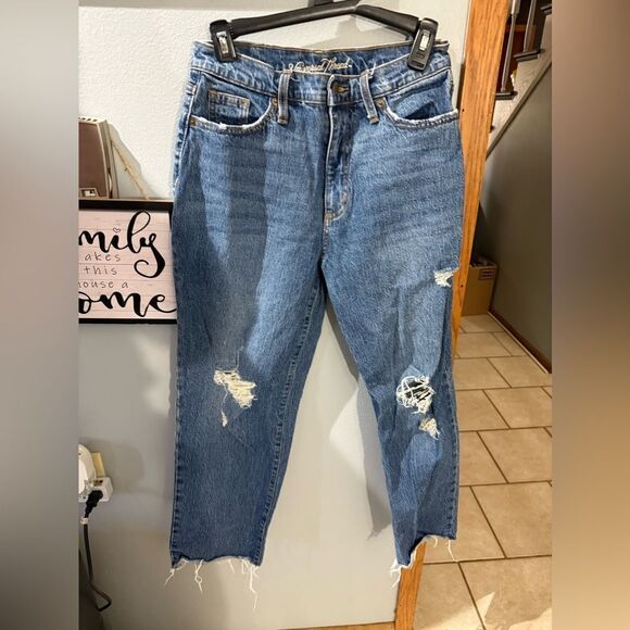 Universal Thread Vintage Straight Jeans Distressed Women's Size 6 - Picture 1 of 8